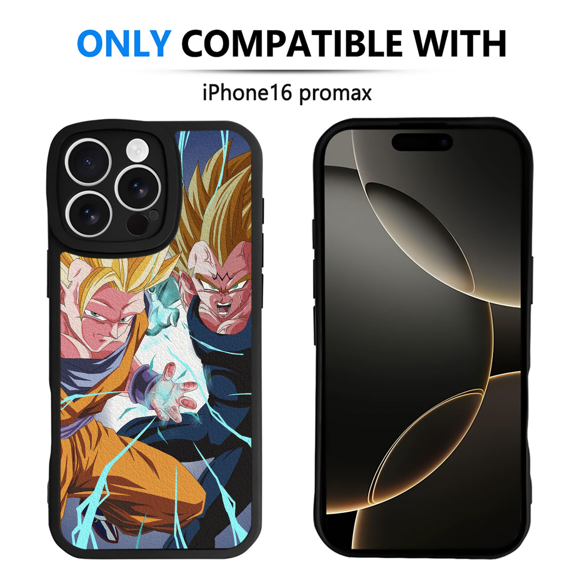 （画像用） ドラゴンボール DRAGON BALL 【iPhone 16シリーズ対応】シリコンスマホケース（レザー調） 材質：シリコン